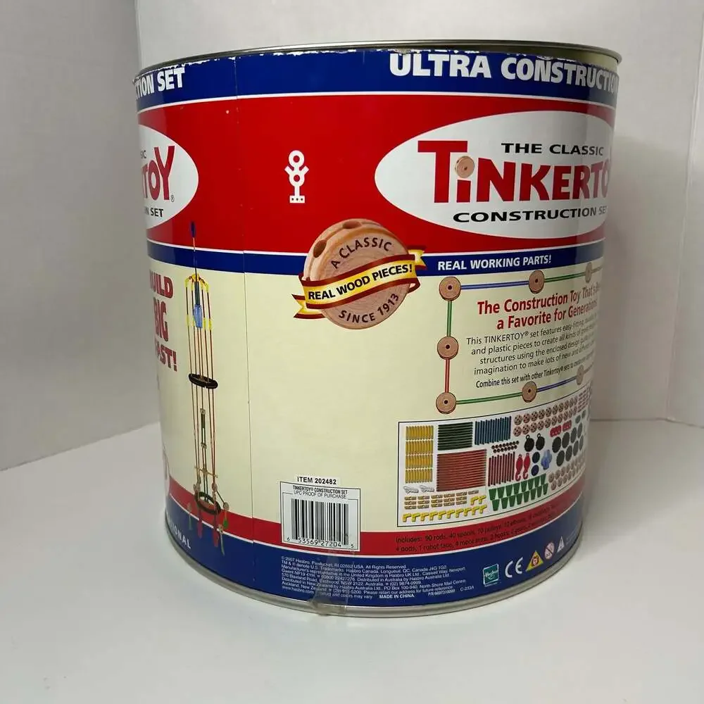 Hasbro Playskool The Classic Tinkertoy Ultra Construction Set 250 Pieces